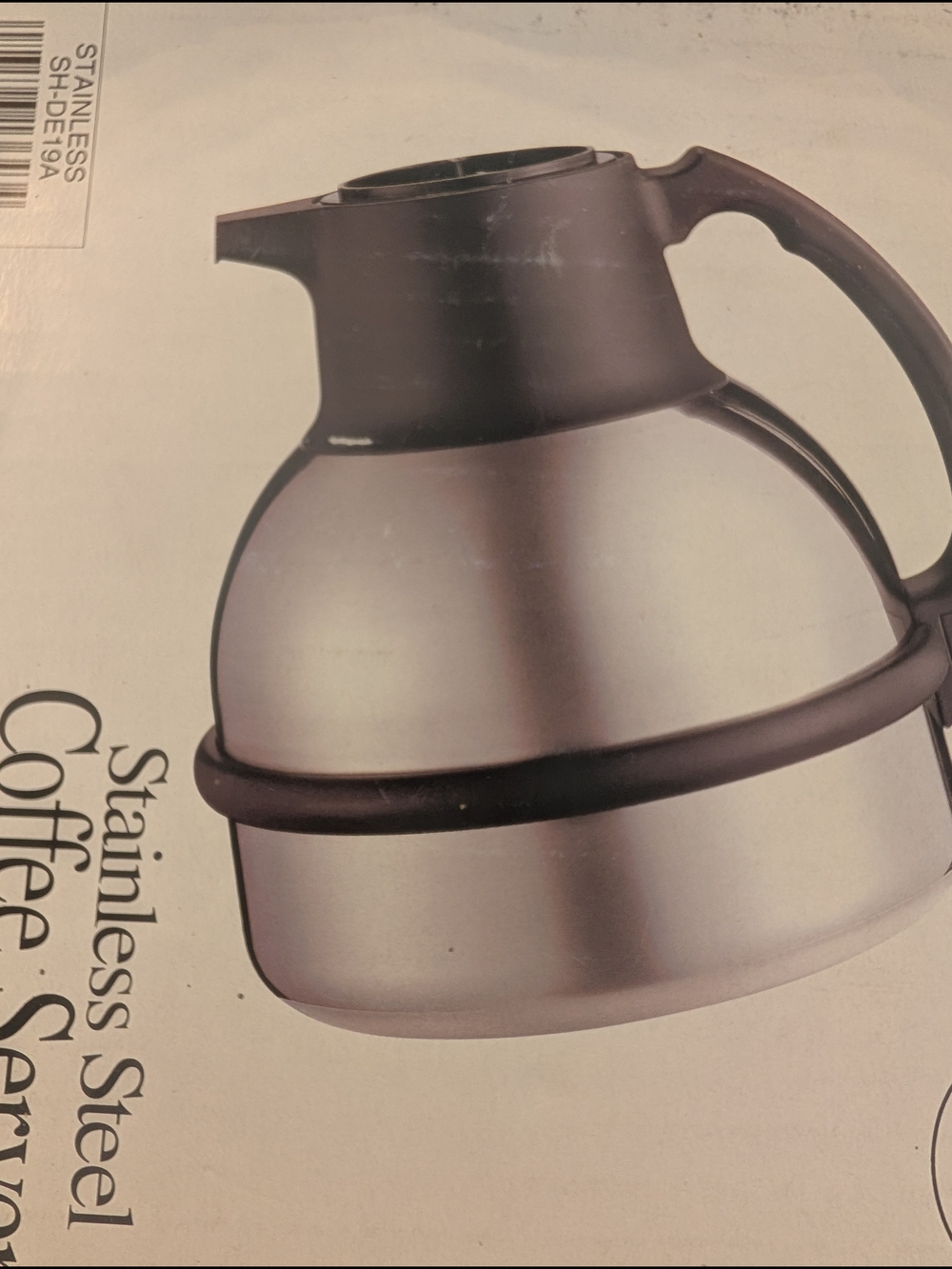 Stainless Steel Coffee Server - Silver and Black
